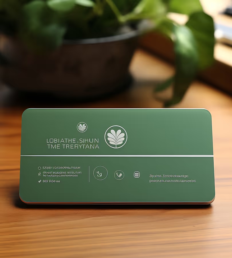 Floral Botanical Matt Business Card project visual 3