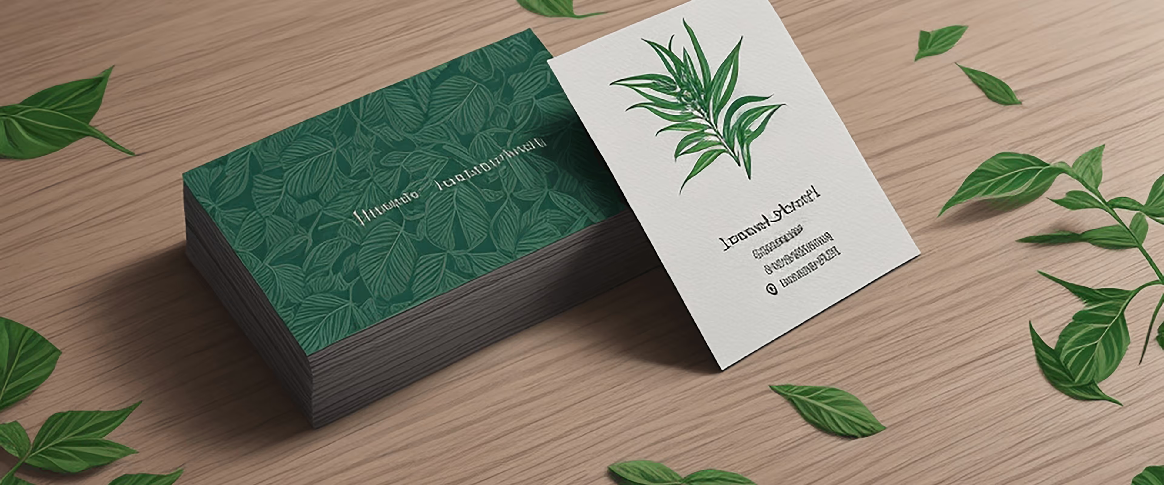 Floral Botanical Matt Business Card project visual 4