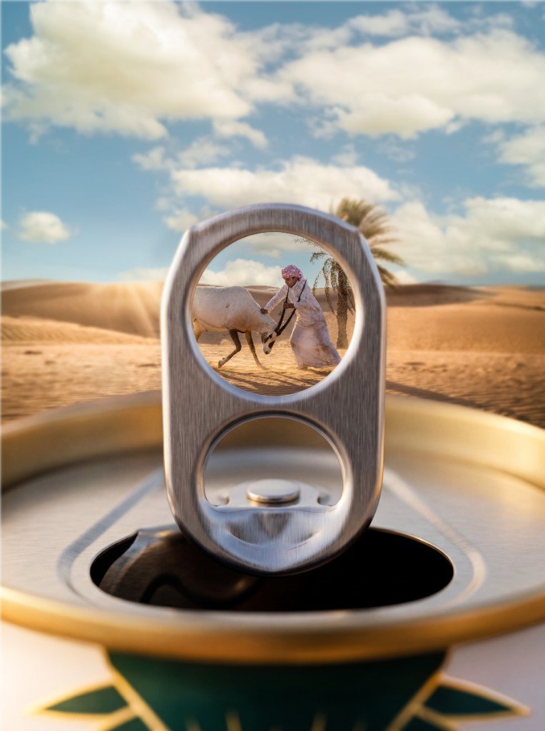 Culture in a can — Saudi desert through a pull-tab